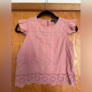 Size Youth Medium mauve blouse